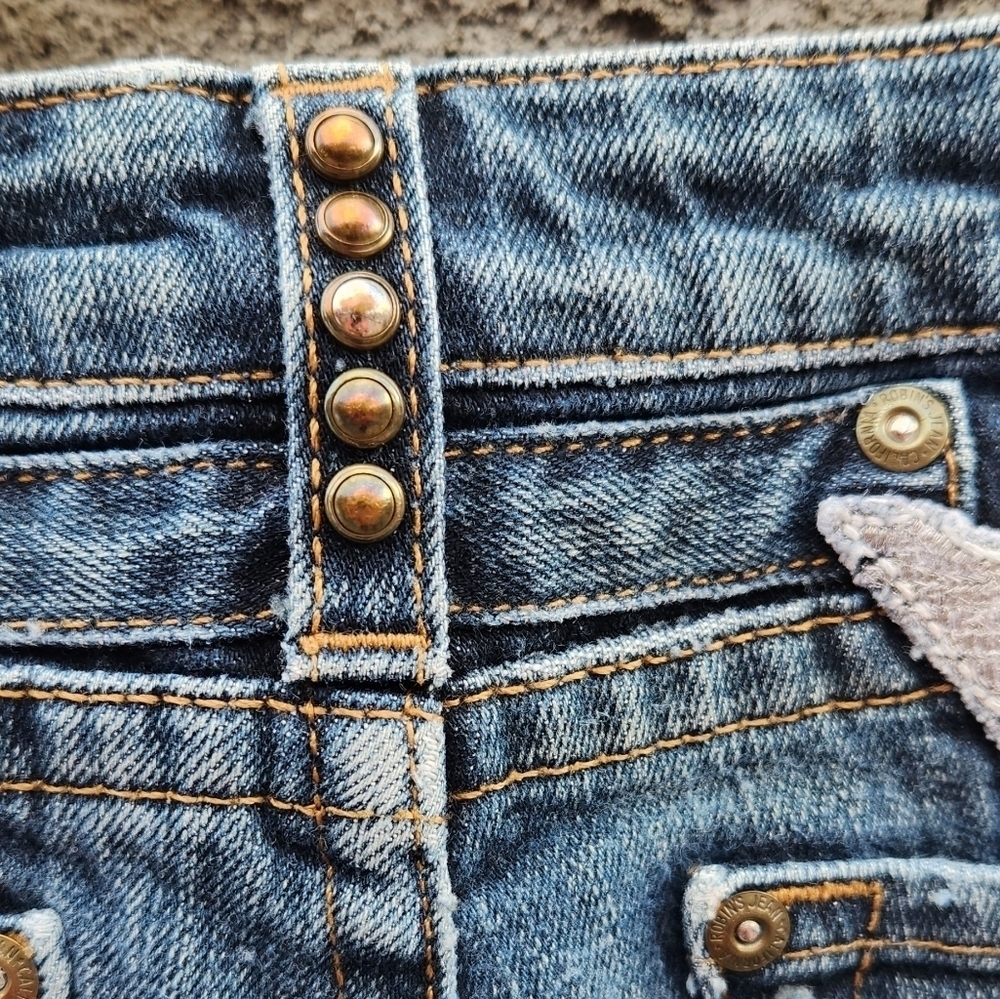Robins Jean Straight Fit Dark Blue Denim - Picture 9 of 16